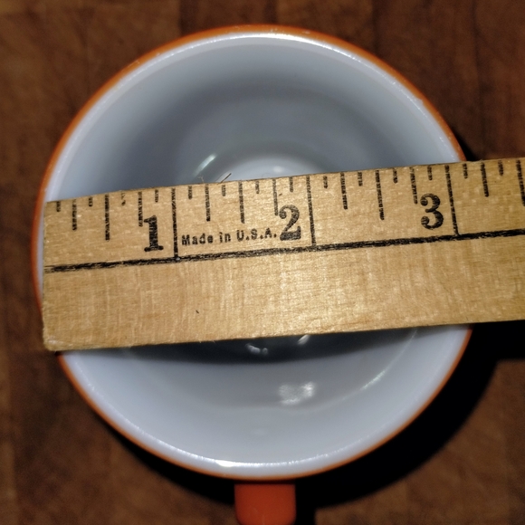 Vintage Burnt Orange PYREX Coffee Mug Set of 6 / Great Condition - Picture 4 of 7